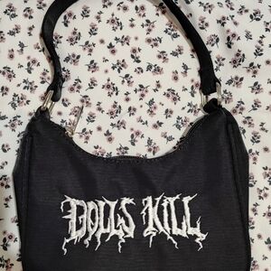 Dolls Kill Midnight Black Y2k Shoulder Bag